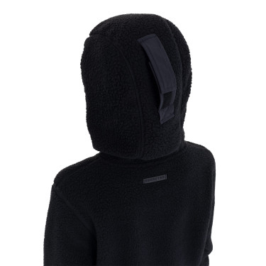 Sudadera infantil unisex de forro polar teddy con cremallera y capucha Equestro