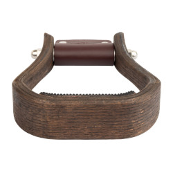 Estribo occidental de madera con banco antideslizante de goma Westwood