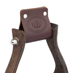 Estribo occidental de madera con banco antideslizante de goma Westwood