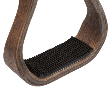 Estribo occidental de madera con banco antideslizante de goma Westwood
