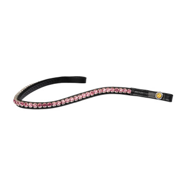 Frontal con strass Stones Concept Equestro Negro / rosa