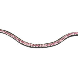 Frontal con strass Stones Concept Equestro Negro / rosa