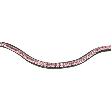 Frontal con strass Stones Concept Equestro Negro / rosa