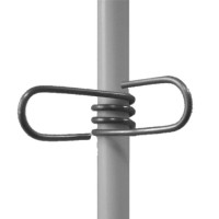 Aislador Clip Inox Lacmé para poste fibra de vidrio Ø 10 mm por 50 Aislador Clip Inox Lacmé para poste fibra de vidrio Ø 10 mm por 50