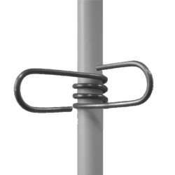 Aislador Clip Inox Lacmé para poste fibra de vidrio Ø 10 mm por 50 Aislador Clip Inox Lacmé para poste fibra de vidrio Ø 10 mm por 50