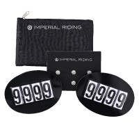 Número de competición Imperial Riding Basic con imperdible rápido por 2 Negro