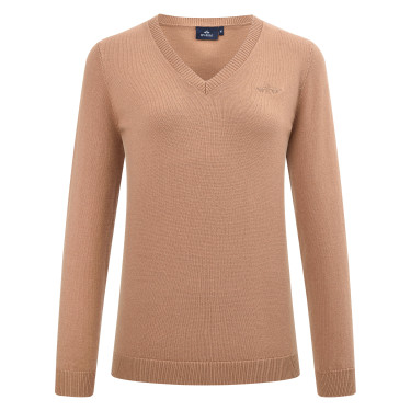 Jersey HV Polo Oralie para mujer Camello Marr&amp;amp;amp;oacute;n