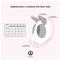 Máscara antimoscas equitación Imperial Riding IRH Trail