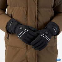 Guantes HV Polo Heat Tech mujer Negro
