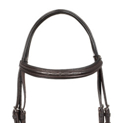 Cabezada acolchada con bordados decorativos Marrón oscuro Marr&amp;amp;amp;oacute;n