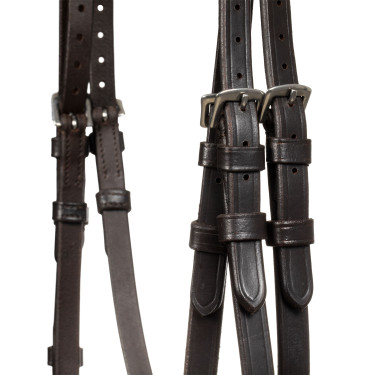 Cabezada acolchada con bordados decorativos Marrón oscuro Marr&amp;amp;amp;oacute;n