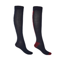 Calcetines altos unisex con logo pack de 2 Kingsland Marino Azul marino
