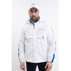 Chaqueta impermeable equitación CSIO La Baule blanca
