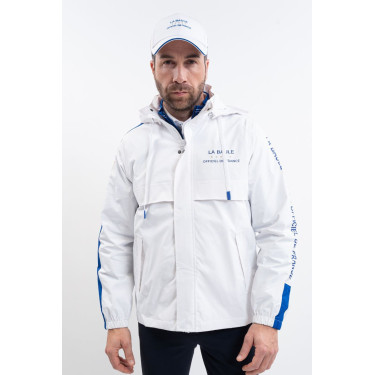 Chaqueta impermeable equitación CSIO La Baule blanca