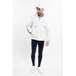 Chaqueta impermeable equitación CSIO La Baule blanca