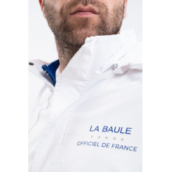 Chaqueta impermeable equitación CSIO La Baule blanca