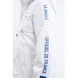 Chaqueta impermeable equitación CSIO La Baule blanca