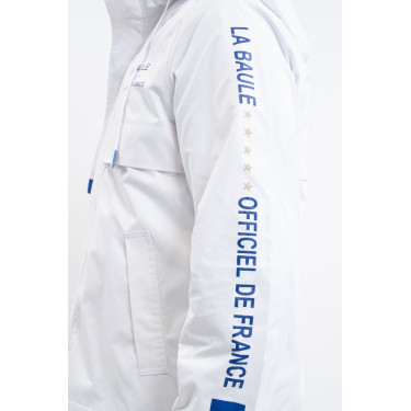 Chaqueta impermeable equitación CSIO La Baule blanca