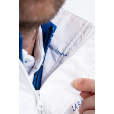 Chaqueta impermeable equitación CSIO La Baule blanca