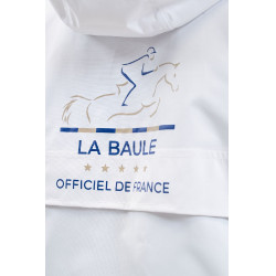 Chaqueta impermeable equitación CSIO La Baule blanca