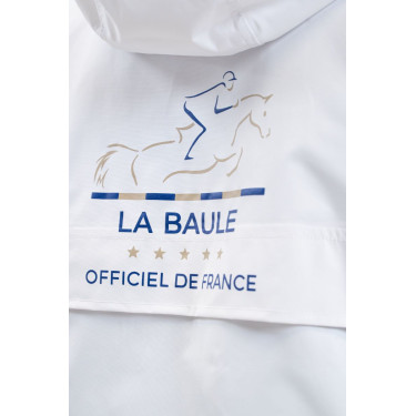 Chaqueta impermeable equitación CSIO La Baule blanca
