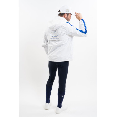 Chaqueta impermeable equitación CSIO La Baule blanca