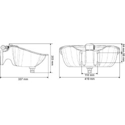 Bebedero esmaltado Polydrink Simple La Gée con tubo