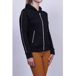 Sudadera con cremallera Harcour Sworm mujer Negro