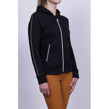 Sudadera con cremallera Harcour Sworm mujer Negro
