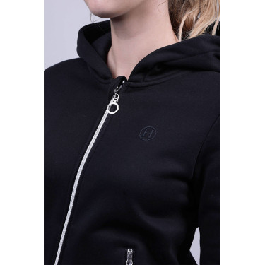 Sudadera con cremallera Harcour Sworm mujer Negro
