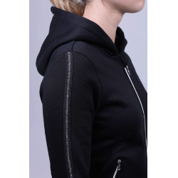 Sudadera con cremallera Harcour Sworm mujer Negro