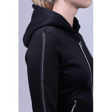 Sudadera con cremallera Harcour Sworm mujer Negro