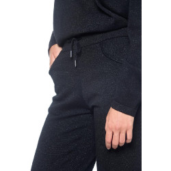 Jogging Harcour Joggi mujer Negro con purpurina