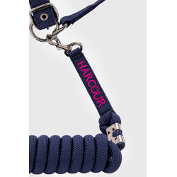 Cabezada y ramal Harcour Amour Marino / rosa Azul
