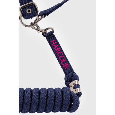 Cabezada y ramal Harcour Amour Marino / rosa Azul