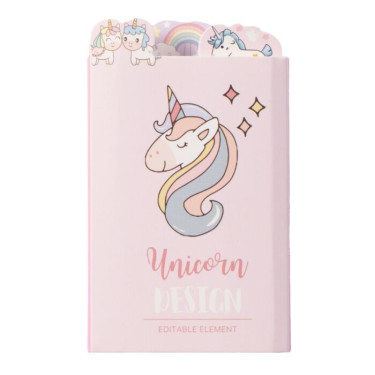 Notas reposicionables Unicorn HKM