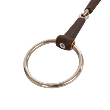 Filete sencillo de anillas Flex rotura simple medio 18 mm 14,5 cm