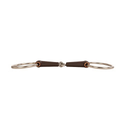 Filete sencillo de anillas Flex rotura simple medio 18 mm 14,5 cm