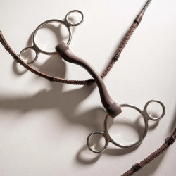Pessoa 3 anillas Flex con pasadizo de lengua rígido 20 mm 14,5 cm