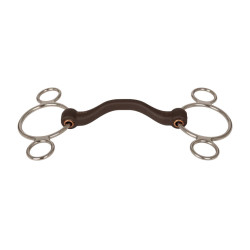 Pessoa 3 anillas Flex con pasadizo de lengua rígido 20 mm 14,5 cm