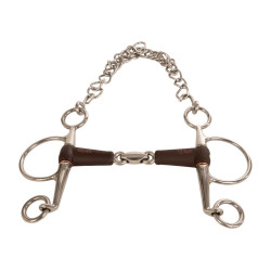 Pelham de palanca Flex doble articulación media 18 mm 14,5 cm