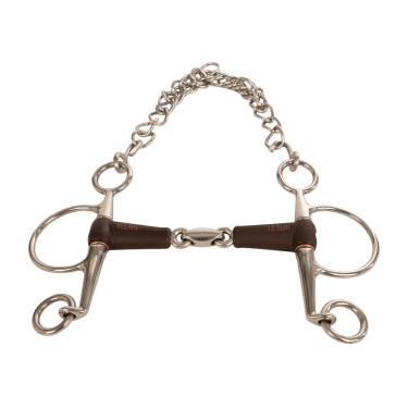 Pelham de palanca Flex doble articulación media 18 mm 14,5 cm