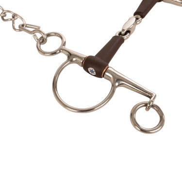 Pelham de palanca Flex doble articulación media 18 mm 14,5 cm