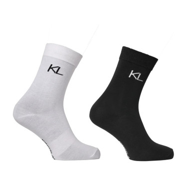 Pack de dos pares de calcetines media caña KLLindsey Kingsland