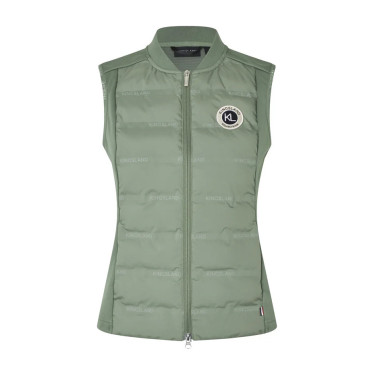 Chaleco híbrido sin mangas para mujer KLLucy Kingsland Verde escarabajo