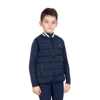 Chaleco técnico infantil con cuello de punto niño