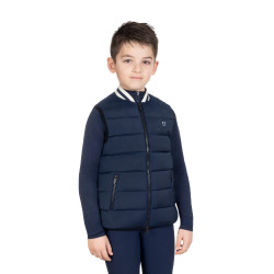 Chaleco técnico infantil con cuello de punto niño