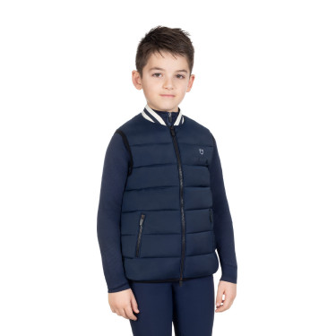 Chaleco técnico infantil con cuello de punto niño