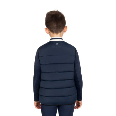 Chaleco técnico infantil con cuello de punto niño