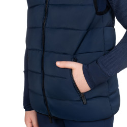 Chaleco técnico infantil con cuello de punto niño